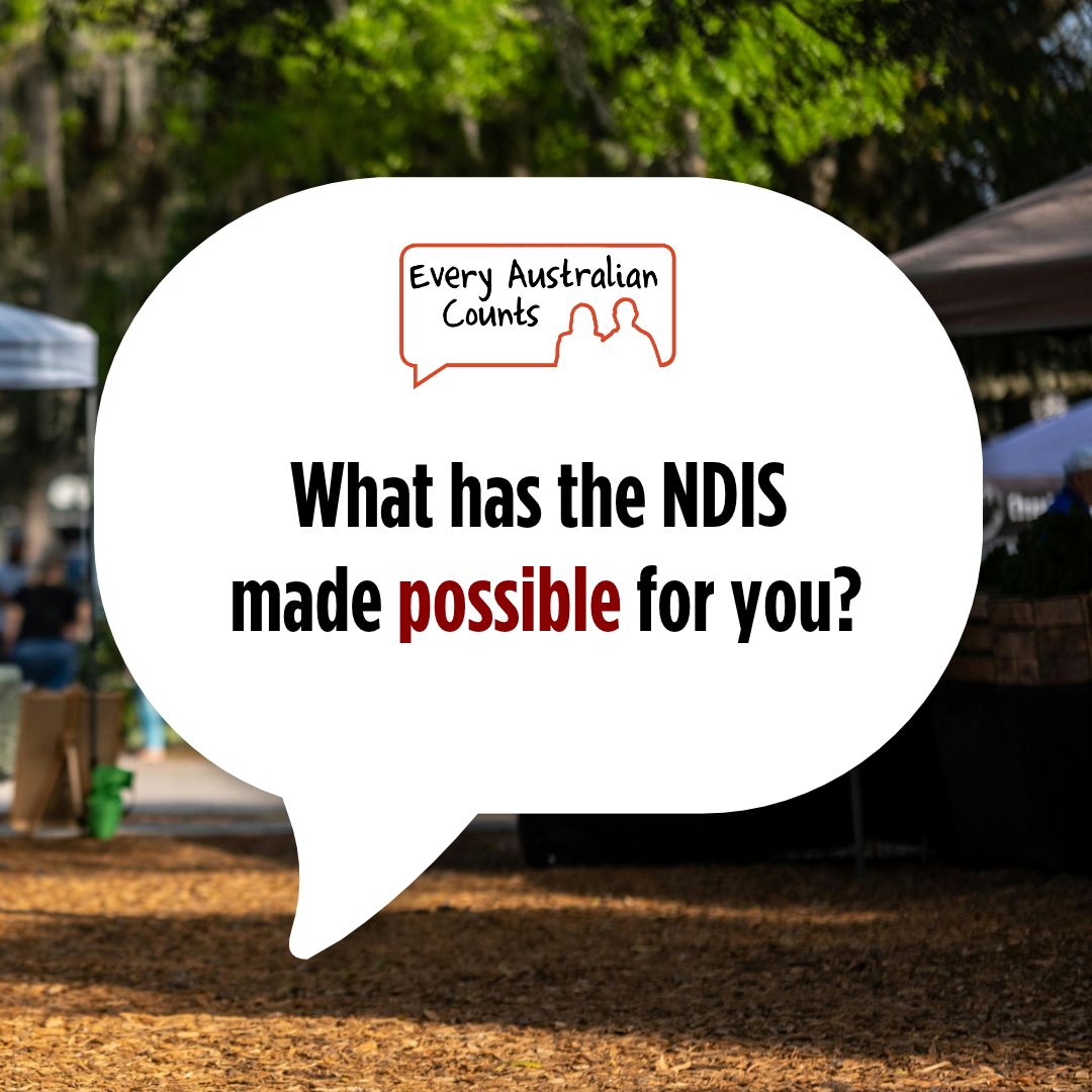 EveryAustralian's tweet photo. The NDIS is worth protecting because of what it makes possible.

Independence. Work. Study. Relationships. Community. Choice.

💚 What has the NDIS made possible for you?

📣 Share your story: https://t.co/wlyiBm9rLo

#ProtectOurNDIS https://t.co/fiLkGgWGZ0