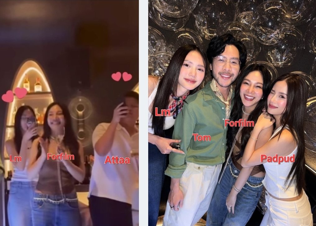 TheoryOf26571's tweet photo. It's a family affair 🤭 Lm, bf Attaa, his cousins fiancèe.  #ลูกหมีซอนญ่า #LMSY #LMlookmhee https://t.co/bppkvnN4kk