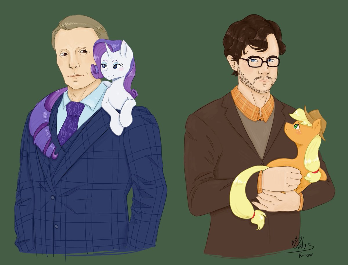 MalusKrow's tweet photo. prompt: Crossover
#cringetober #hannibalnbc #mlp https://t.co/wz5nTl7hkU