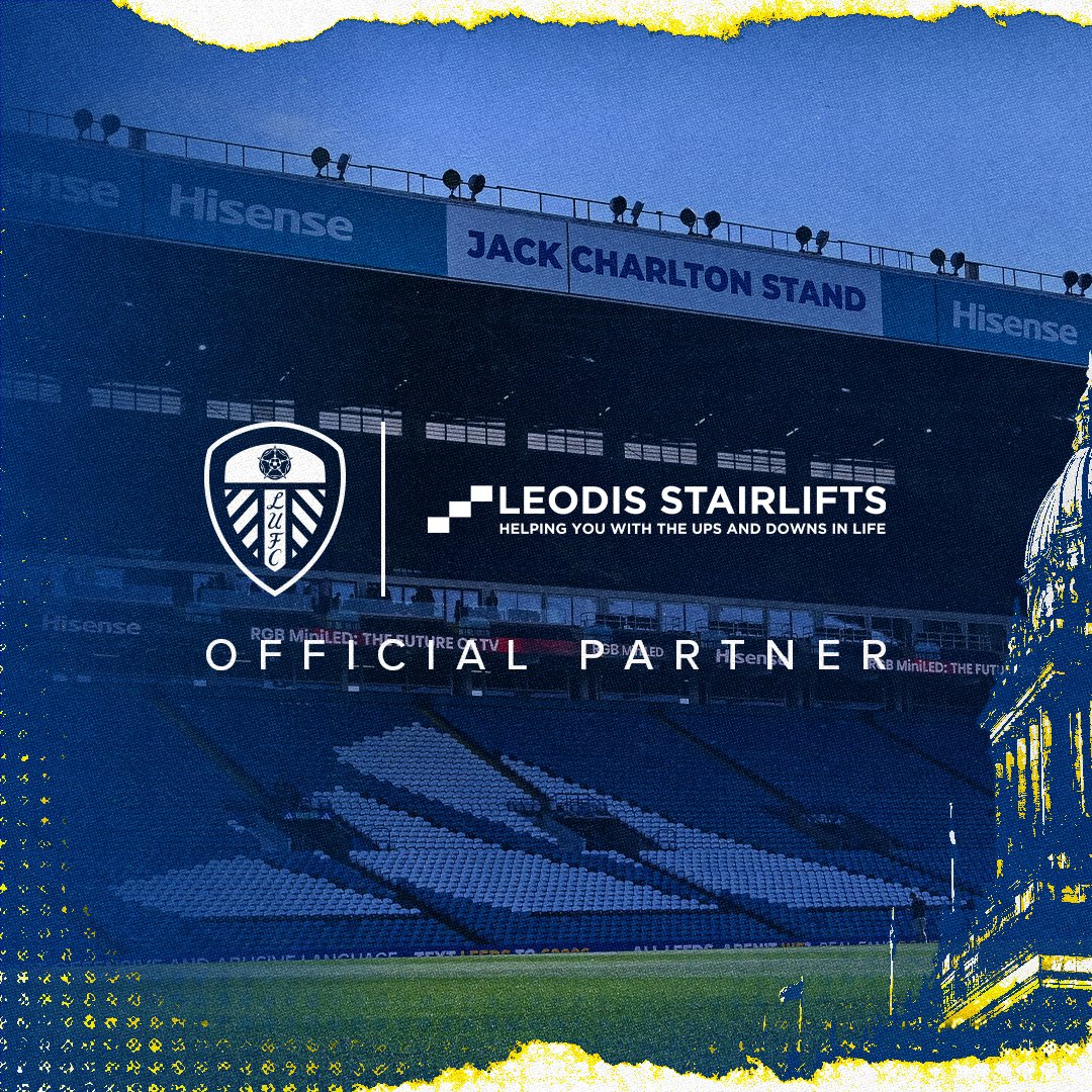 LUFC's tweet photo. 🤝 Leeds United are pleased to announce a renewed partnership deal with @LeodisStairlift, continuing their status as the Club’s Official Stairlift Partner for the 2026/27 season https://t.co/iyp1dKX7v2