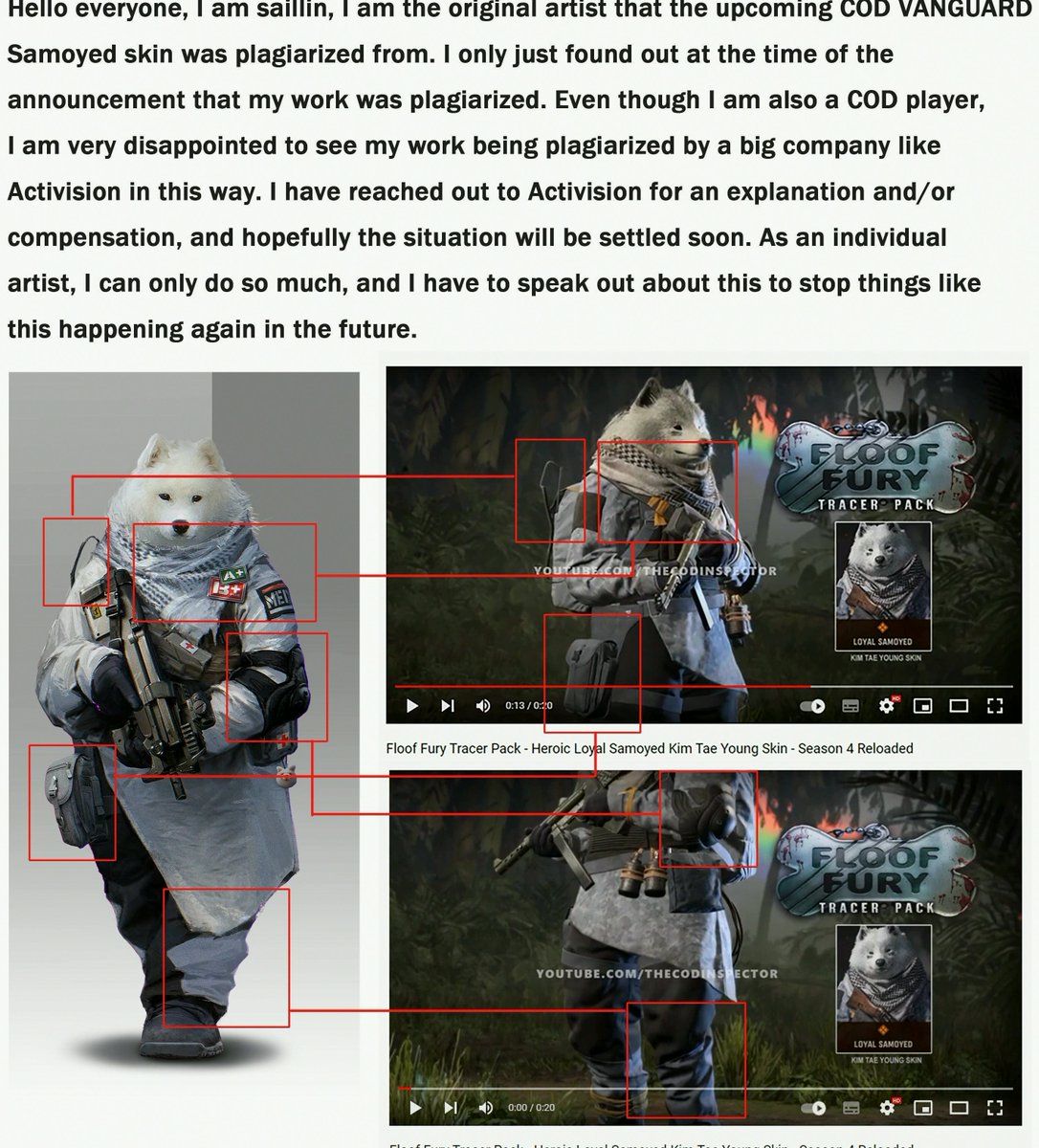 schicchimi5lss's tweet photo. Activision at it again. Plagiarizing someone else’s work.
#VioralFood #KIMYOONSIKSHINES https://t.co/t0MHlomYzI