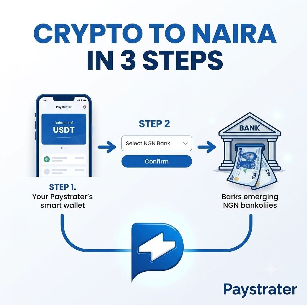 Crypto4bailout's tweet photo. Paystrater Wallet Launched the Beta of its (Crypto - Naira) Service today. 

If $100 Dollar is not too small for you, use the offramp and give a feedback in the comment section with proof.

Drop a review on Playstore & App store.

5 Random people will get a DM with prize.

Comment your Paystrater Wallet