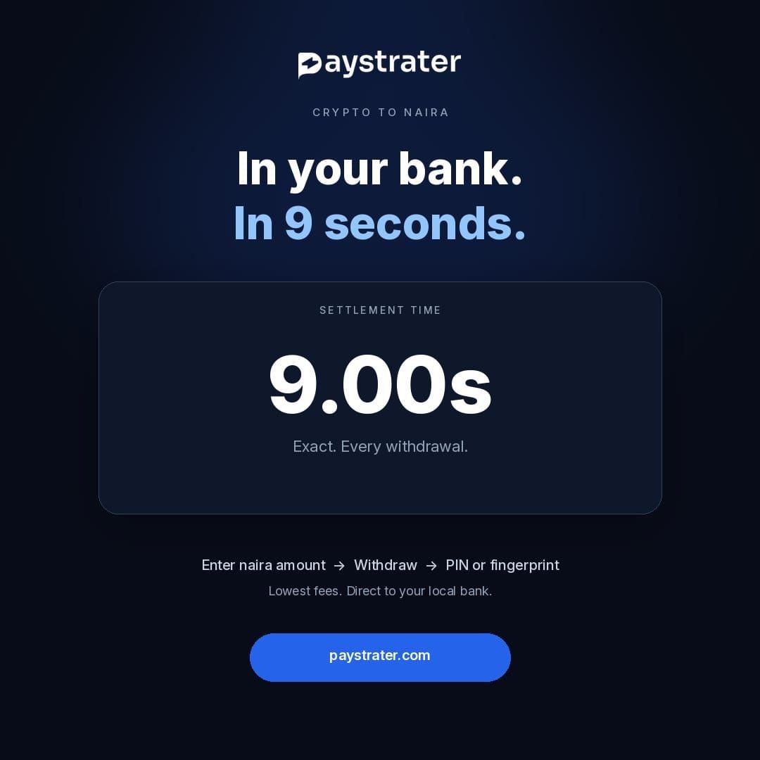 Crypto4bailout's tweet photo. Paystrater Wallet Launched the Beta of its (Crypto - Naira) Service today. 

If $100 Dollar is not too small for you, use the offramp and give a feedback in the comment section with proof.

Drop a review on Playstore & App store.

5 Random people will get a DM with prize.

Comment your Paystrater Wallet
