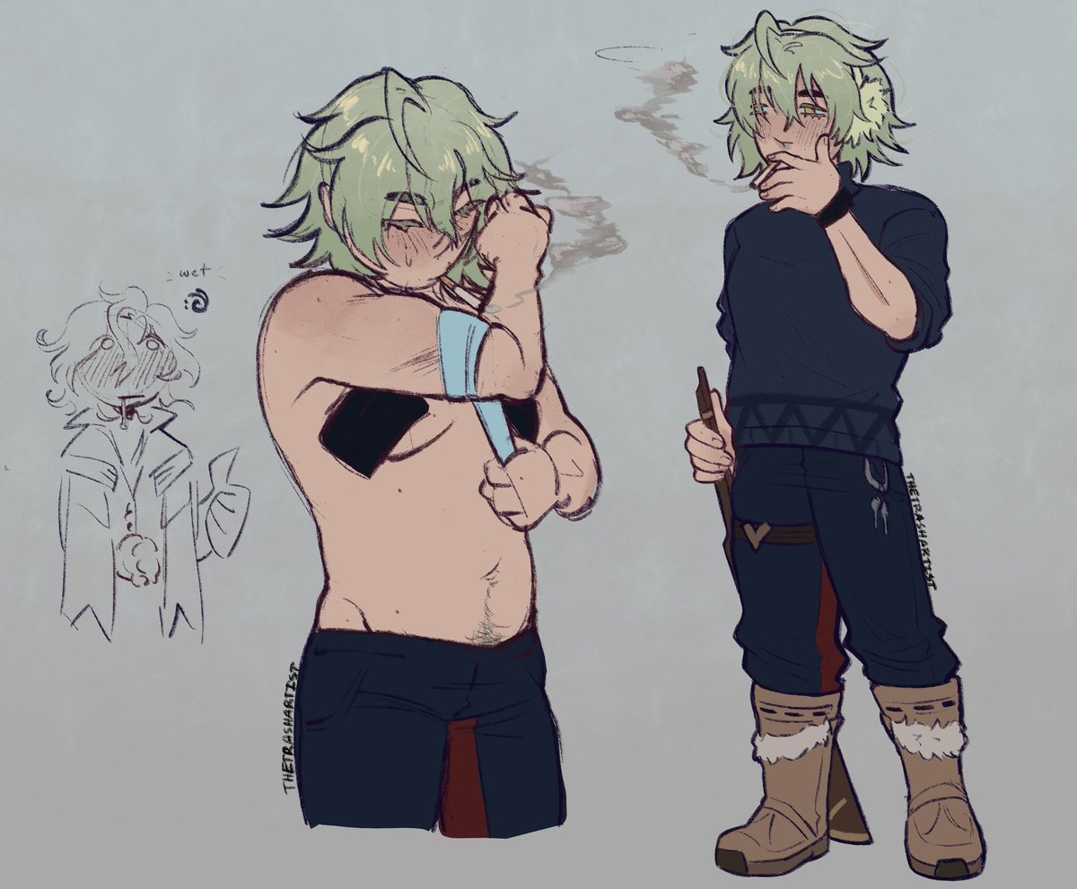 TheTrashArtist8's tweet photo. Flat colors im tireddddd but butch Alyosha is back 🤤 #alyosha #alyomitya https://t.co/ZO3xjBohgs