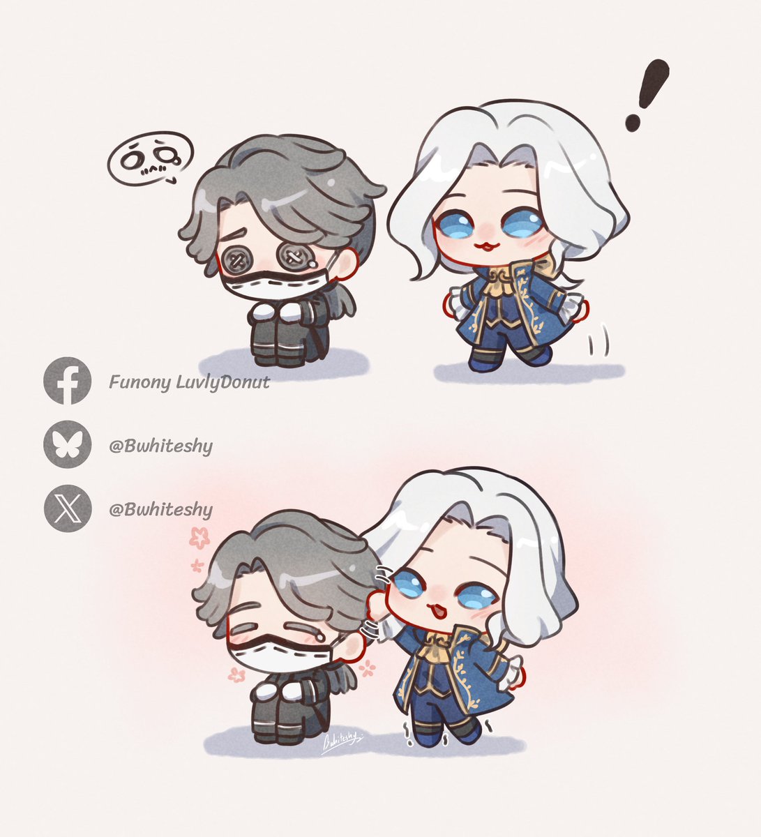 Bwhiteshy's tweet photo. เอาจิ๋วมาฝากค่ะ🤏🏻💖📷⚰️
งานที่ดองมาสักพักเพิ่งเอามาลงค่ะ555
เอามาฮีลหลังจากหายป่วยมา😂

#JosCarl #写納 #IdentityV #IdentityVth #第五人格 https://t.co/1ngfi5dXTF