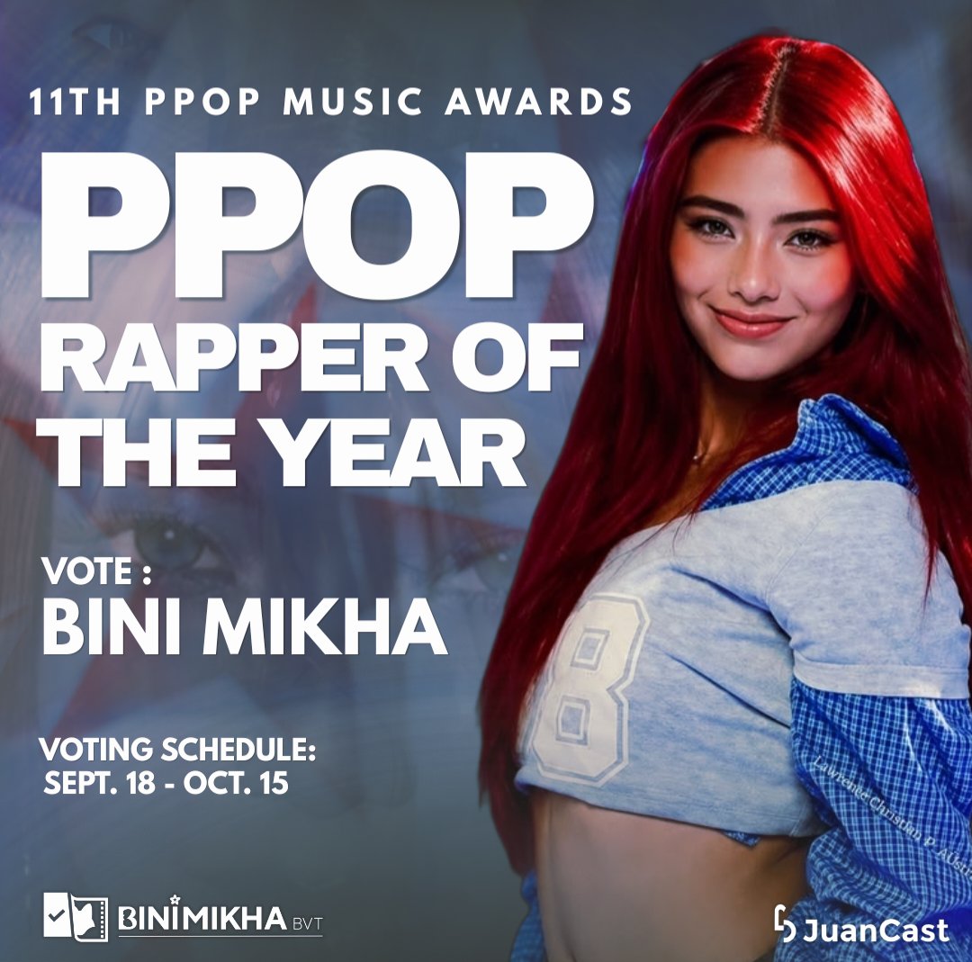 BiniMikhaBVT_'s tweet photo. Good afternoon, Mikhalites and Blooms! 

Since the birthday fan project poll has been completed, we will now be focusing on the 11th PPOP Music Awards – Rapper of the Year category! 🏆

Come and join us on this journey, and let’s win this for Mikha! 🫶🏻 https://t.co/8pw6uUx0On