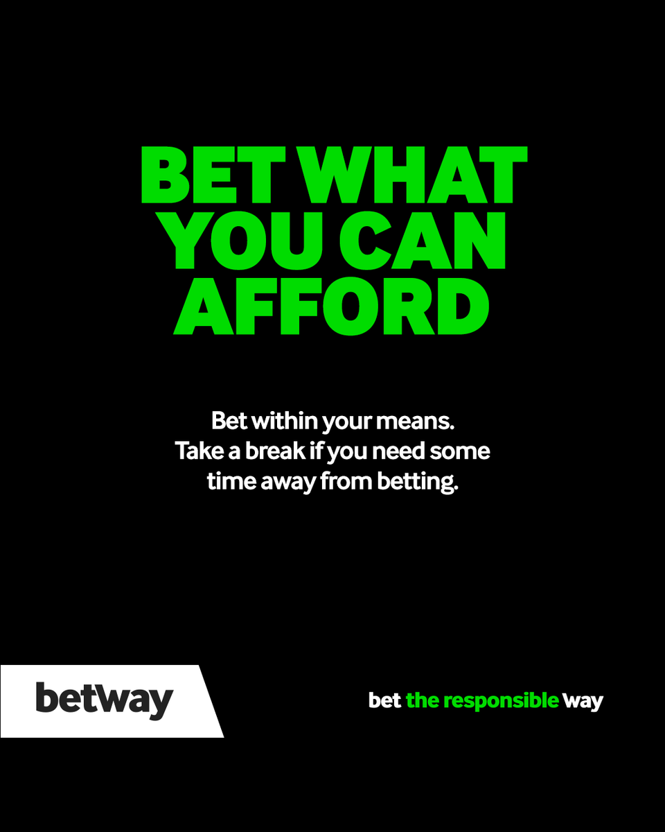 BetwayMalawi's tweet photo. Bet smart, bet safe! 🎯 

Remember, set your limits and take breaks when you need to.

#BetResponsibly https://t.co/lnVE45k915