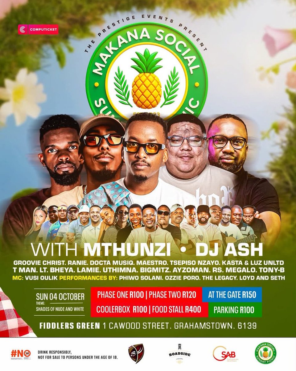 Computicket's tweet photo. 🧺☀️ MAKHANDA, ARE WE STILL ON?A picnic sounds peaceful… until the speakers get switched on. 😂🔥
Tag the ONE person who's definitely coming with you! 👇🏾
🔗 https://t.co/cfONp1nP1R
📍 Makhanda
🗓️ 4 Oct
💰 From R100
#Picnic #Makhanda #EasternCape #PicnicSA #Computicket https://t.co/gGL1iWQQdX
