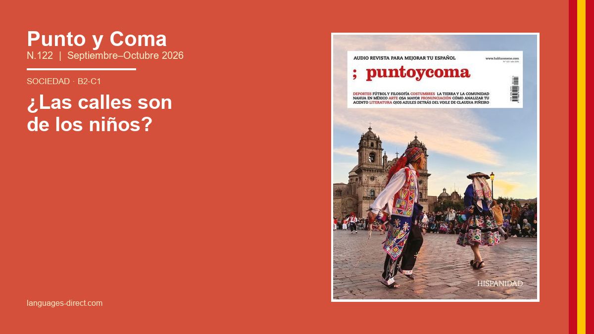 languagesdirect's tweet photo. Do city streets still belong to children? 🏙️

Are we overprotecting our kids or simply keeping them safe? Punto y Coma N.122 explores childhood, urban space, and a debate every parent knows. → https://t.co/71O1hWvKAv
#SpanishLanguage #LearnSpanish #PuntoYComa https://t.co/I5epsEJzXk
