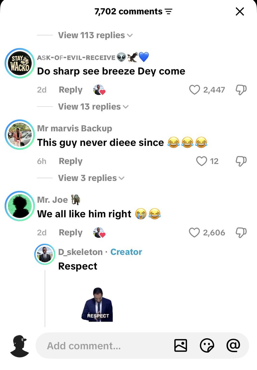 realwick_'s tweet photo. TikTok comment section is another comedy show on its own 😂 https://t.co/MaIkhHquE6