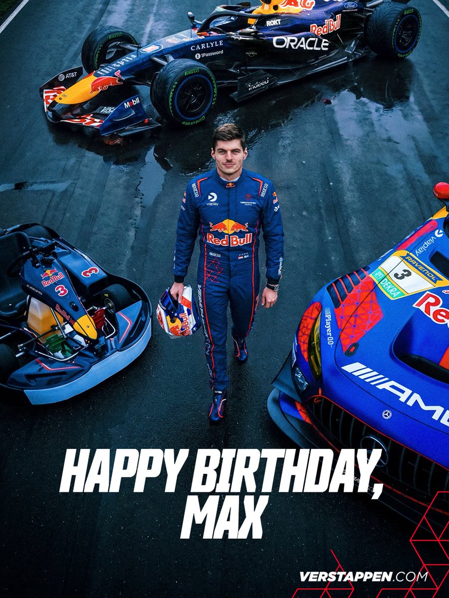 VerstappenCOM's tweet photo. 29 today! Happy Birthday, Max! 🎈🥳 https://t.co/6JHtbSOBlT