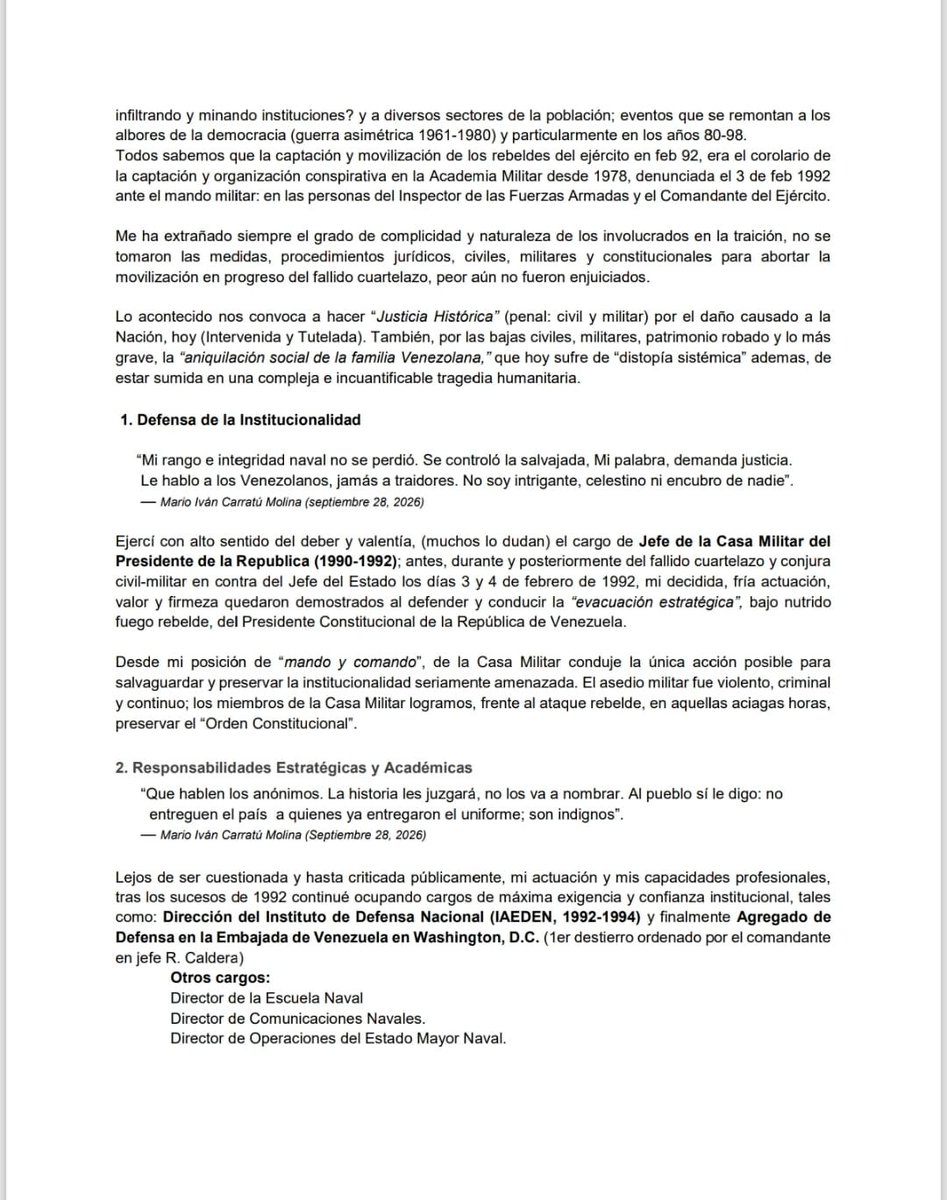 MiCarratu's tweet photo. Hola amigos en este chat. He intentado postear está Carta a los Ciudadanos 
Cada vez que lo hago es bloqueada su envío 

Saludos.
#DioaYPatria https://t.co/kL2iNMaXCH