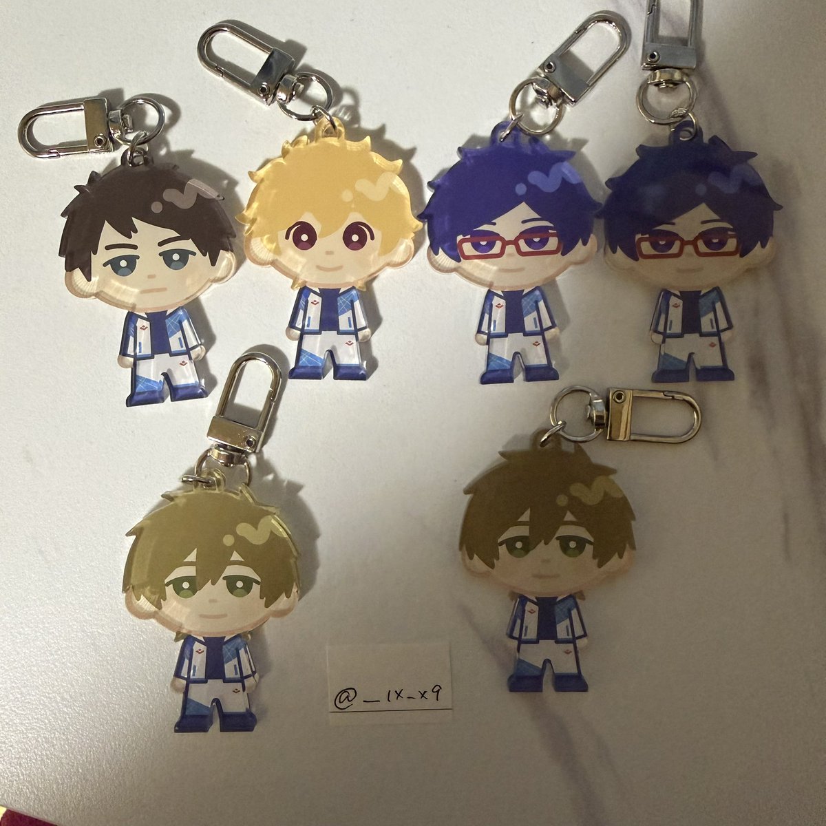 ___1x_x9's tweet photo. <交換>
劇場版 Free!FS ちびフレンズ・キーホルダーコレクション

譲）宗介 渚 怜 真琴  定価+送料

求）凛 夏也 尚 日和 郁弥

コンプ目的で推し以外も求めております。

大阪手渡しor郵送📮 https://t.co/8ya6RgYe70