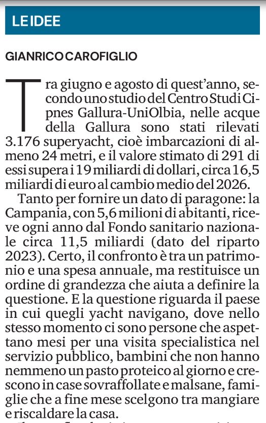 MarcoCantamessa's tweet photo. Le idee… superficiali di un magistrato scrittore.
Per due motivi
Confonde uno stock con un flusso. Lo ammette (per “definire un ordine di grandezza”). Peccato che, trasformato in flusso (es. canoni per leasing operativo) i 16.5 miliardi di valore diventeranno circa 1.5 annui.
1/ https://t.co/zFXkrRD8b7