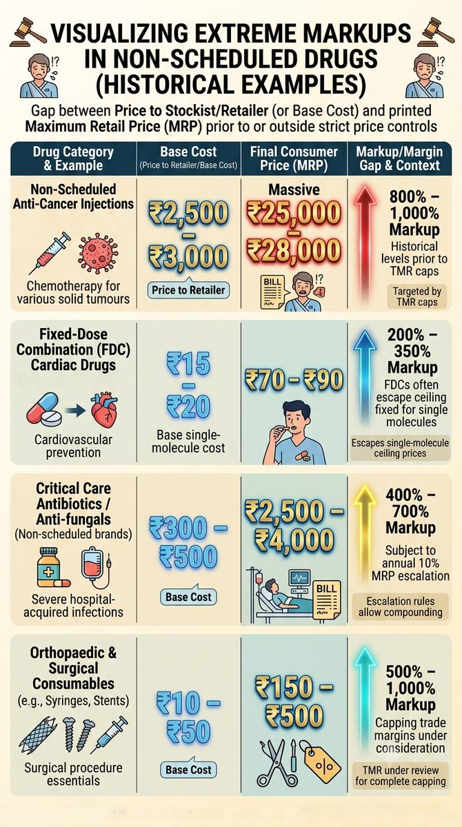 ashishktiwari's tweet photo. The Anatomy of a 1000% Markup: When life-saving medicine becomes corporate profit -- https://t.co/9cOH0Sdb4h
#DrugPricing #PharmaTruths #AffordableHealthcare #SupremeCourtIndia #HealthcareReforms #NPPA #DPCO #CancerAwareness #PatientRights #HealthcareForAll https://t.co/CC6fNEosHW
