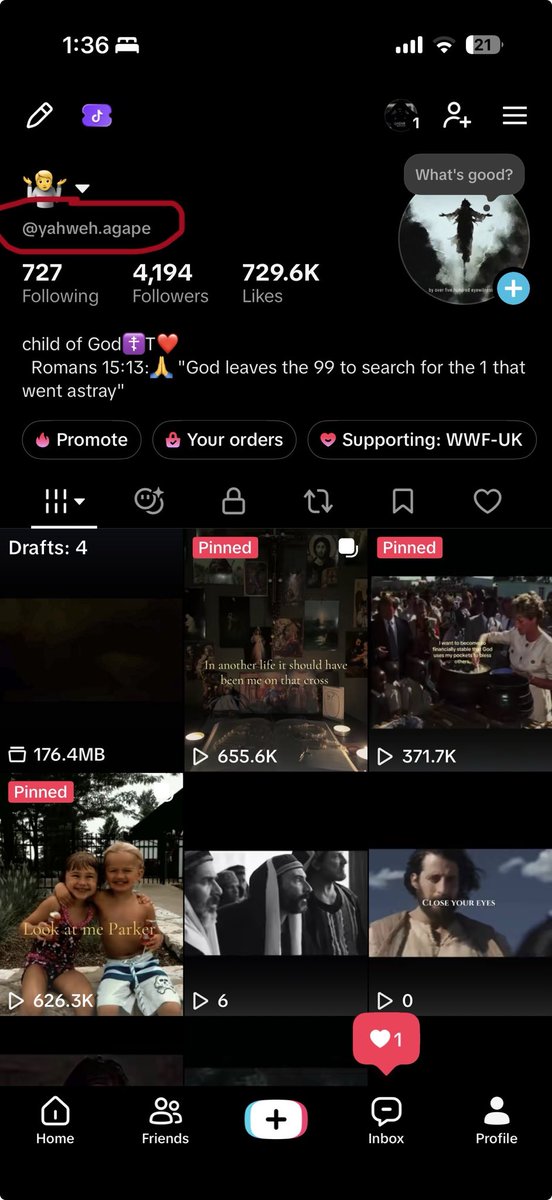 Jackgudr's tweet photo. @FaithfulMessage Can you please help me grow my Tik Tok account I post about Jesus everyday https://t.co/vpmx7w09DF