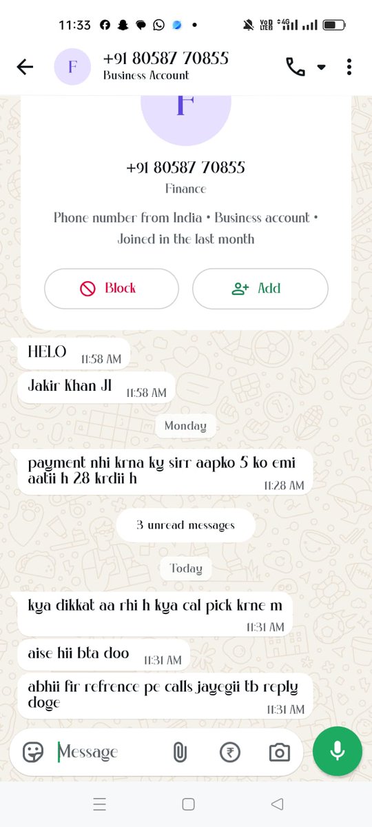 mmansiverma's tweet photo. @MoneyviewCares @rbi I am receiving Visit  threatening calls and messages from Money view agent 8058770855. they even called my refrence. Kindly look into this matter urgently and take appropriate action against the recovery agents. Kindly provide dnd and stop harassing me. https://t.co/gBZ5hbfCu5