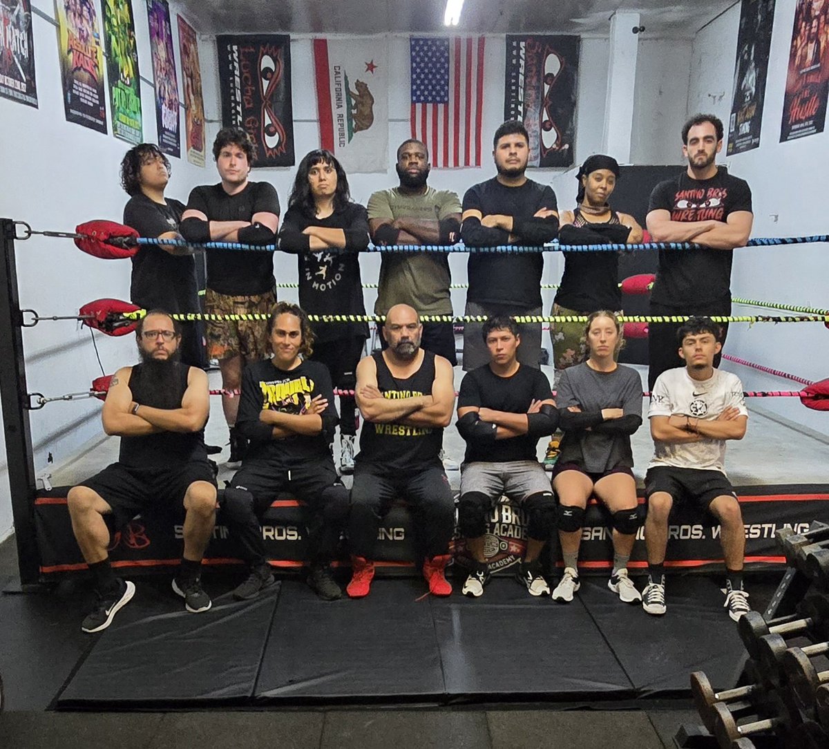 SantinoBros's tweet photo. A strong days work!! 💪 We want to welcome the Santino Bros. Beginners Class of Fall 2026. When the going gets tough, lock in, dig deep and remember why you started. Put in the time, put in the effort, put in the work. Much love and respect. Good luck to you all. KEEP THE DREAM ALIVE!

Santino Bros. Wrestling in Los Angeles, CA.