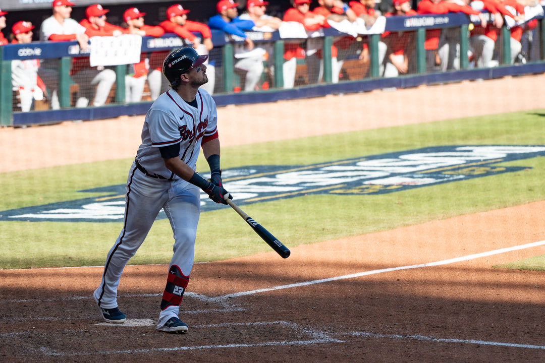 LatinoSports's tweet photo. October Arrives Early as Austin Riley Delivers Goods for Braves
#RingTheBell #Phillies #MLB #LetItFly #Braves #Postseason #LatinoSports #NoTimeLikeOctober | @mlbespanol | by @robertriz994
🔗: https://t.co/fybFAxhr1w https://t.co/fMZFVDtbRT