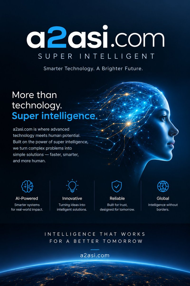 PatternRouaj's tweet photo. https://t.co/zGmcxBTKq6 — Advanced Autonomous Systems Intelligence   A premium domain engineered for the future of autonomous vehicles, robotics, AI mobility, and next‑generation command systems.
Short. Powerful. Brand‑ready. Perfect for companies building autonomous intelligence, robotic platforms, defense tech, and smart infrastructure.

https://t.co/zGmcxBTKq6 is now available for acquisition. 

#A2ASI #SuperIntelligent #AutonomousSystems #RoboticsAI #MobilityAI #DefenseTech #AIInnovation #TechDomains #PremiumDomain #DomainForSale #DigitalAssets #BrandableDomains