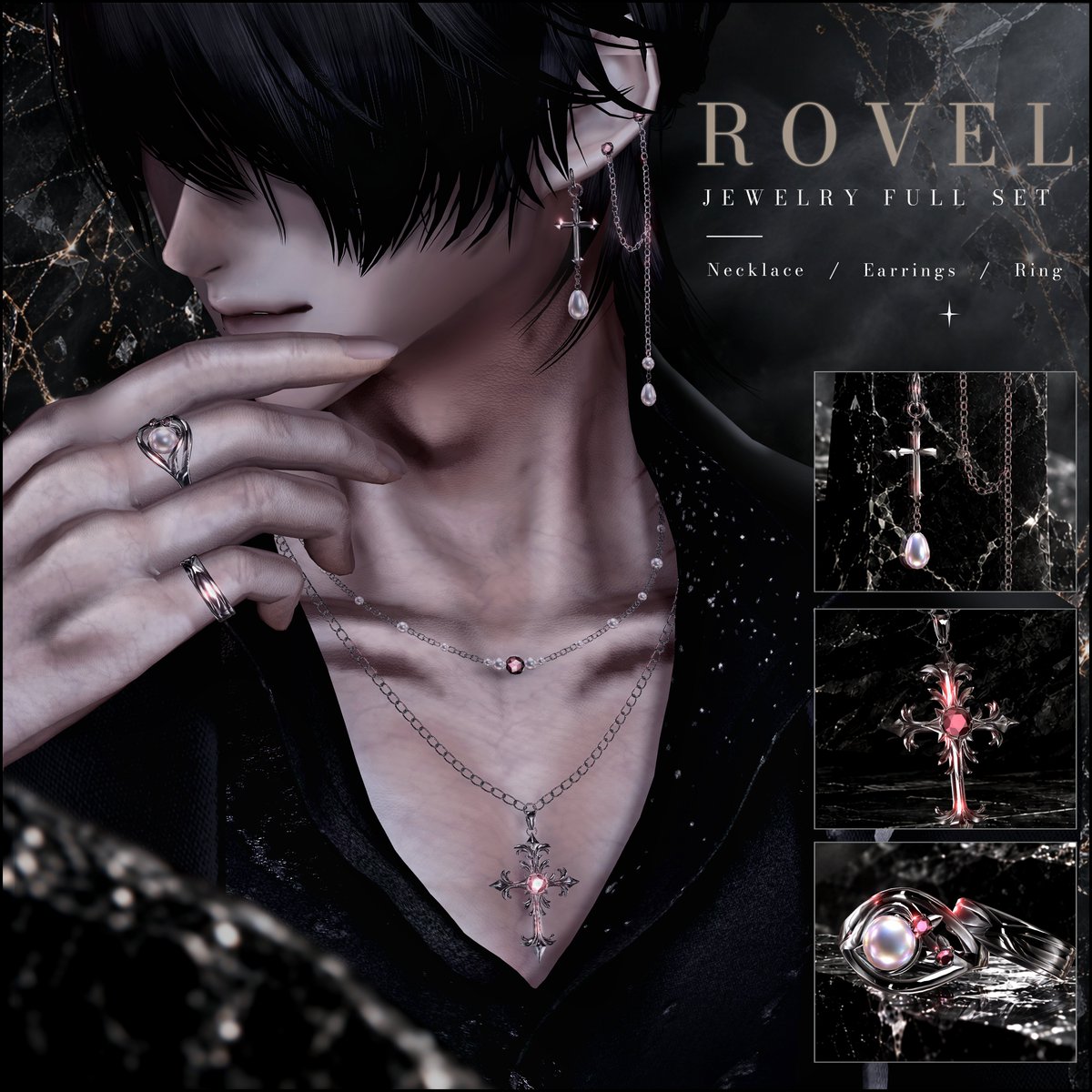 Rovel_Booth's tweet photo. Rovel Jewelry collection 『SILLAGE』

RELEASE OFFER
FULL SET ¥1,200 → ¥1,000
10/1 20:00 - 10/3 23:59

発売記念🎁
この投稿をRPした方から抽選でプレゼント。
さらにBOOTHの♡100ごとに当選者+1名。

その人が去ったあとまで残るジュエリーを。

https://t.co/2vAv770ugm

#Rovel https://t.co/p7DVgk4jzp