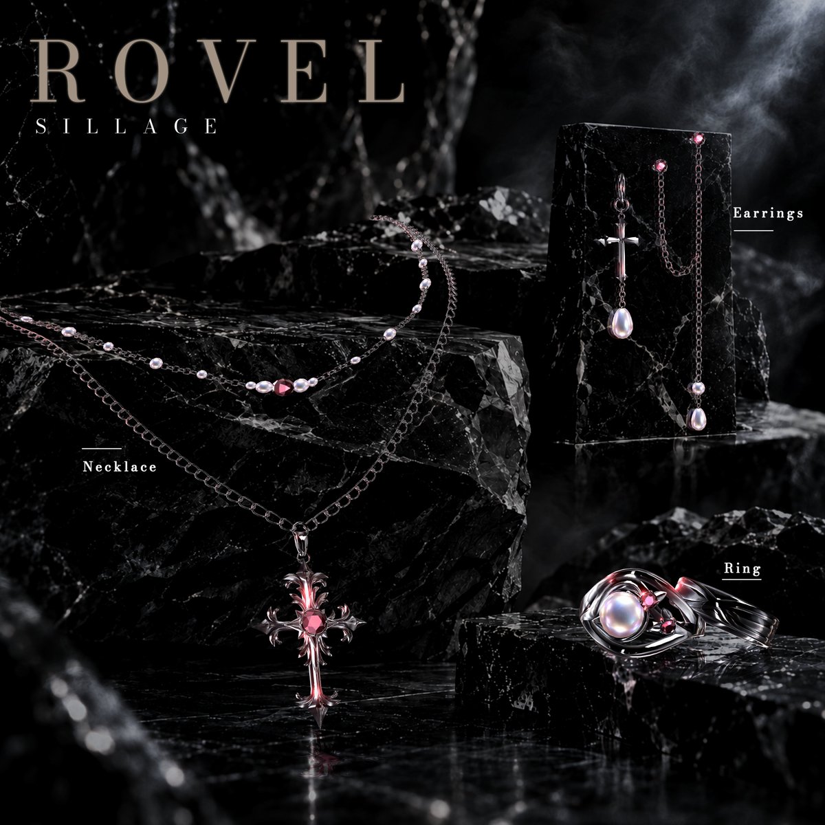 Rovel_Booth's tweet photo. Rovel Jewelry collection 『SILLAGE』

RELEASE OFFER
FULL SET ¥1,200 → ¥1,000
10/1 20:00 - 10/3 23:59

発売記念🎁
この投稿をRPした方から抽選でプレゼント。
さらにBOOTHの♡100ごとに当選者+1名。

その人が去ったあとまで残るジュエリーを。

https://t.co/2vAv770ugm

#Rovel https://t.co/p7DVgk4jzp