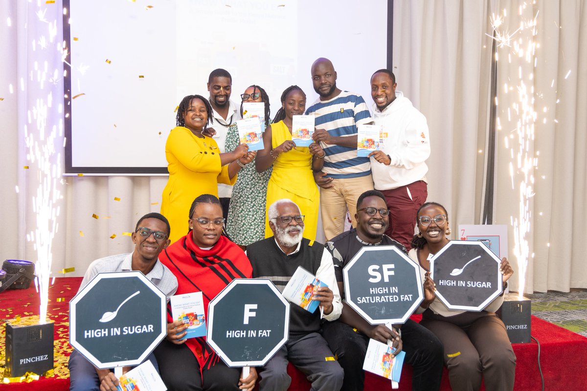 MokayaKelvinOb's tweet photo. The Kenya Nutrient Profile Model Simplified Version officially launched!!! Led by @KELINKenya &amp; partners, it translates complex food science into clear language to help consumers avoid excess sugar, sodium &amp; unhealthy fats.

#KenyaNutrientProfileModel
#HealthyDiets
#FoodPolicy https://t.co/3nqahPzRu5