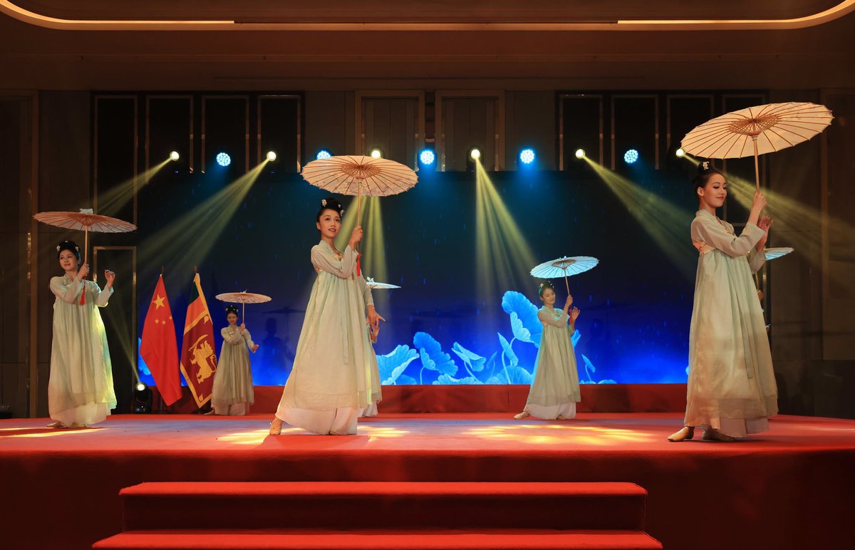 UPGammanpila's tweet photo. Honored to celebrate the 77th Anniv. of the PRC in Colombo. SL &amp; China share deep ties. We deeply appreciate China’s steadfast support at the UNHRC &amp; during our crises. On behalf of the PHU, I extended warmest wishes to Amb Wei Huaxiang &amp; the Chinese people. 🇱🇰🇨🇳 https://t.co/bDEbAZiGk1