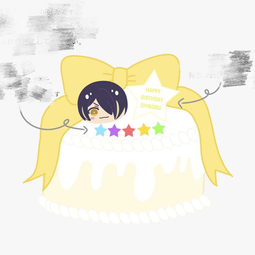 4manyann's tweet photo. 流行ってるオーダーケーキ便乗💛

⬅️オーダー                 実物➡️

絵の才能がない私のオーダーをこんなに可愛く作ってもらえて神૮o̴̶̷᷄  ̫ o̴̶̷᷄ა♡ https://t.co/P5EecGAPMj