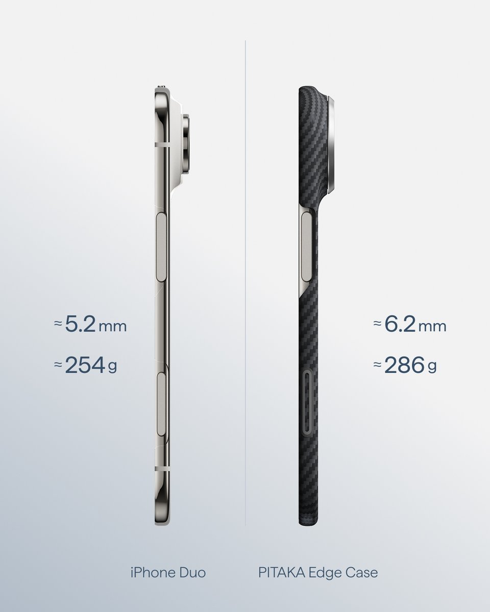 PitakaGallery's tweet photo. Same pursuit of thinness, different forms and experiences. 
Air or Duo? https://t.co/8VWg7wcJLY