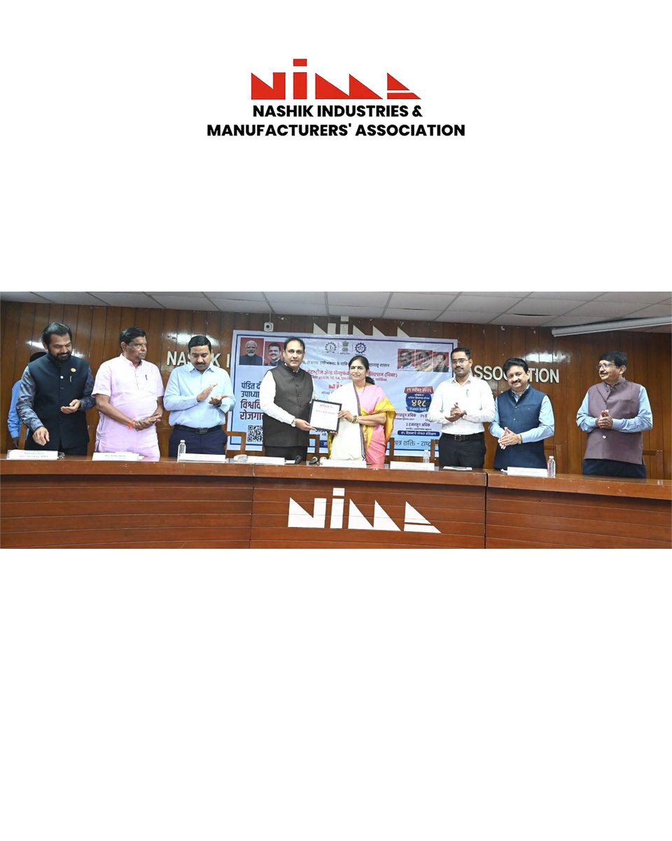 NIMANashik's tweet photo. 🎉 JOB FAIR @ NIMA – A GRAND SUCCESS!
300+ students & candidates participated, with several receiving appointment letters on the spot.
A meaningful step towards youth empowerment & strengthening Nashik’s industry with skilled talent. 🇮🇳
#NIMA #MakeInNashik #BusinessGrowth https://t.co/euNOUqEbN4