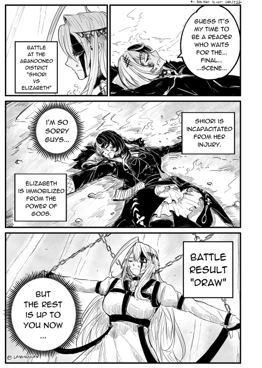 Lavendulan's tweet photo. Justice VS Advent: Written in Ashes [LAST CHAPTER]
CH04- "Order and Freedom" [p.21]

Leader VS Leader...

#BloodflameArt #ShiorinSketch #WRITTENinASHES https://t.co/i9uHda2QHA