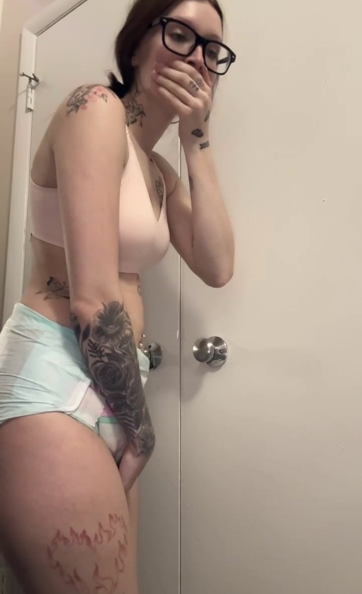 BeccaRae2234's tweet photo. That moment when you realize you just flooded your diaper and it happened naturally and out of habit with no force. You are a diaper lover but could accidently have become diaper dependent now😳‼️ https://t.co/ZQAmc8hwdD