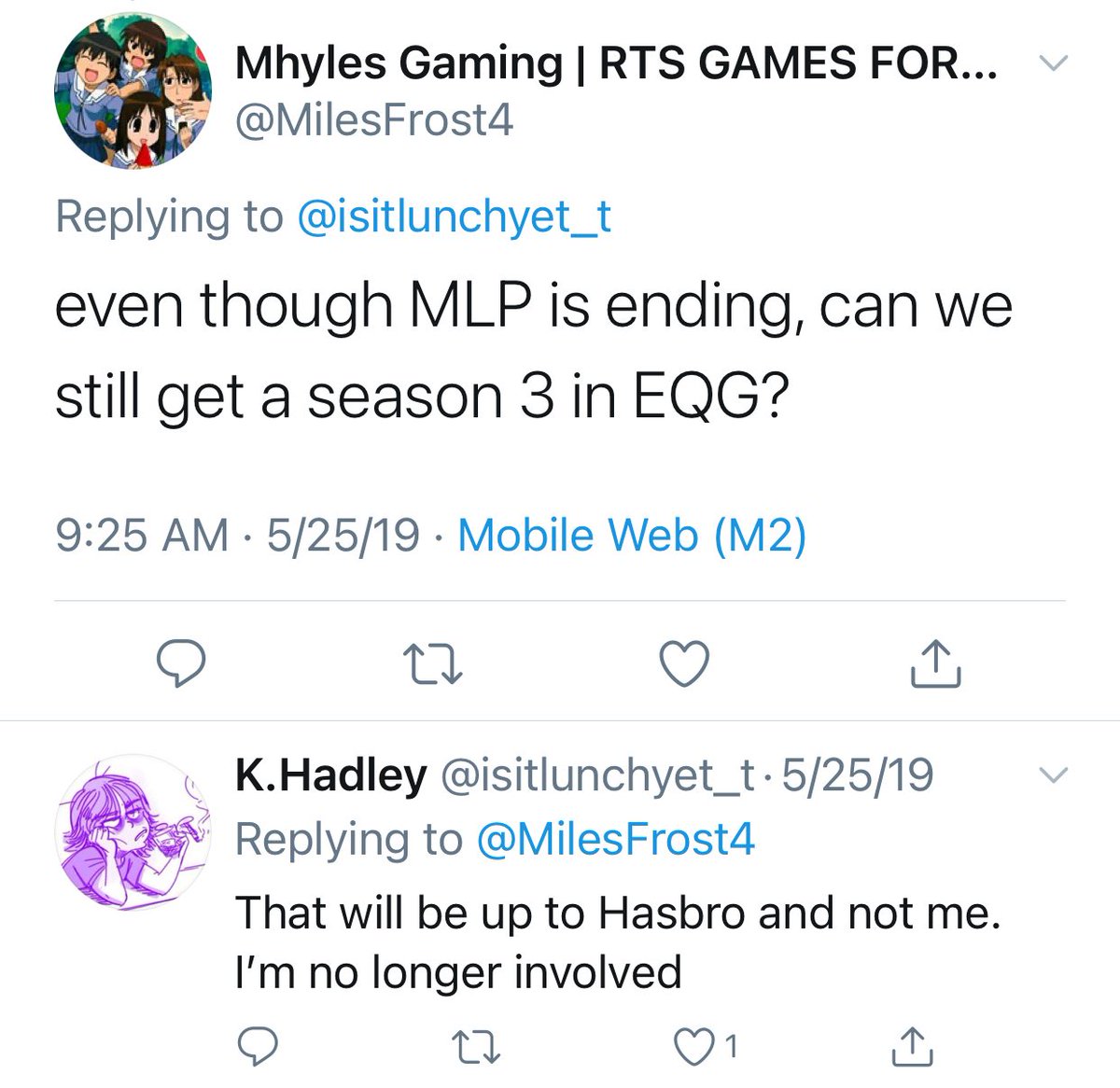 LuigiGamer25's tweet photo. My Little Pony Equestria Girls was supposed to have an offlcial ending.
The Finale was to reveal the human version of Sunset Shimmer according to the writer of the show.
But sadly, it was never made and the mystery was left unanswered.
I really wish we could’ve seen an ending. https://t.co/RsCtiGVeVX