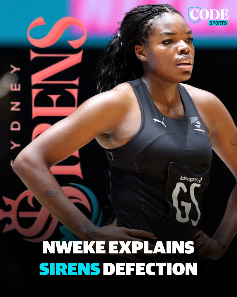 CodeNetball's tweet photo. Grace Nweke’s off-season move from the Swifts to crosstown rivals the Sirens put the rumour mill into overdrive. The star goal shooter sets the record straight.

READ ➡️ https://t.co/1tIfXku1Of https://t.co/J0apnbhEWJ