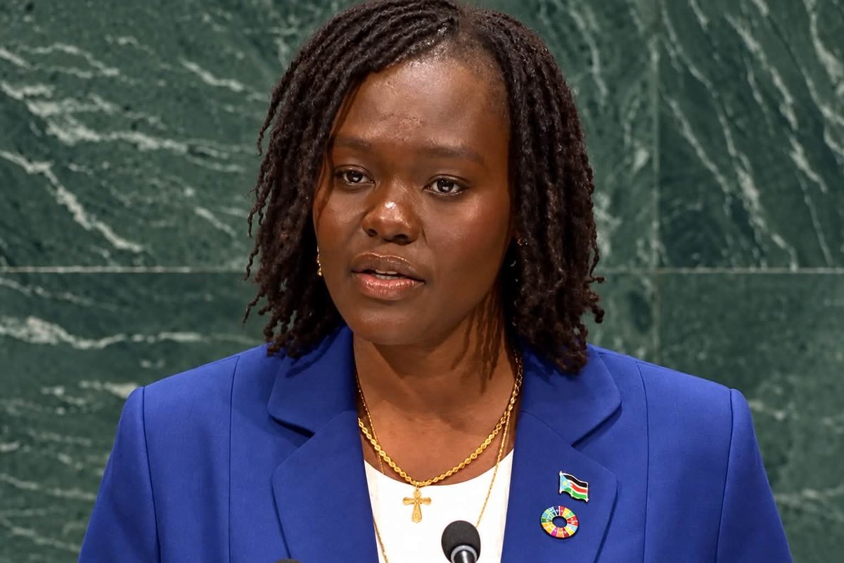 RadioOneSS's tweet photo. UN LAUDED FOR SUPPORTING SOUTH SUDAN

"We recognize and appreciate the contribution the UN has made to South Sudan, from humanitarian assistance and the protection of civilians to peacebuilding, development and institutional support" Caretaker FM @AmbAdeng told #UNGA81. 

📷SSG https://t.co/VwrthyTRLa