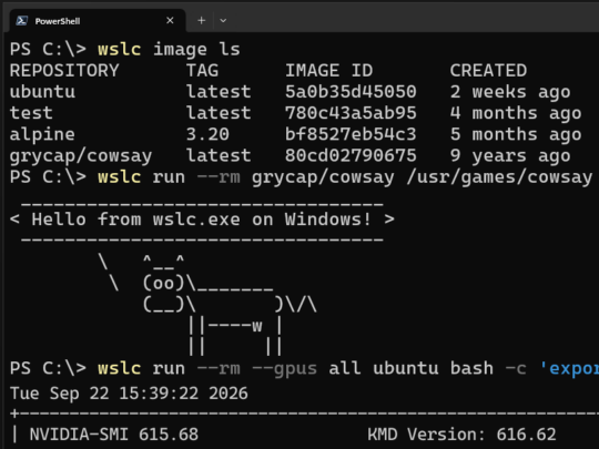 madonomori's tweet photo. 「WSL 3.0」がリリース、3カ月のテストを経て「WSL containers」が正式版に／「Docker」なしでLinuxコンテナーを構築・実行、「wslc compose」の… https://t.co/eilLMGekrb https://t.co/8RrzBbFAHh