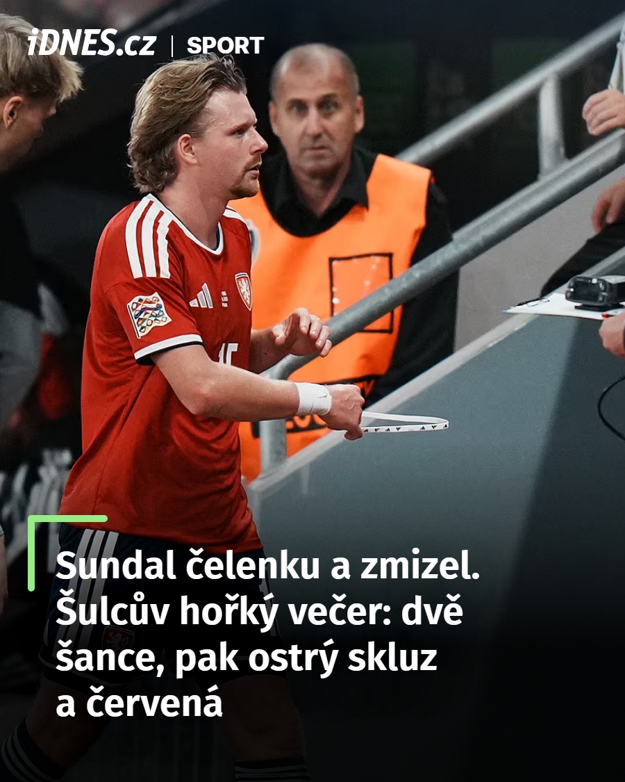 idnessport's tweet photo. Český reprezentant Pavel Šulc dostal za nešetrný, přitom naprosto zbytečný faul na záložníka Andersona z Manchesteru City po pětadvaceti minutách červenou kartu. A dlouho očekávaný duel Ligy národů (0:2) se proměnil.

👉 https://t.co/zLZ6Uz9MJU https://t.co/f0lkksBwnT