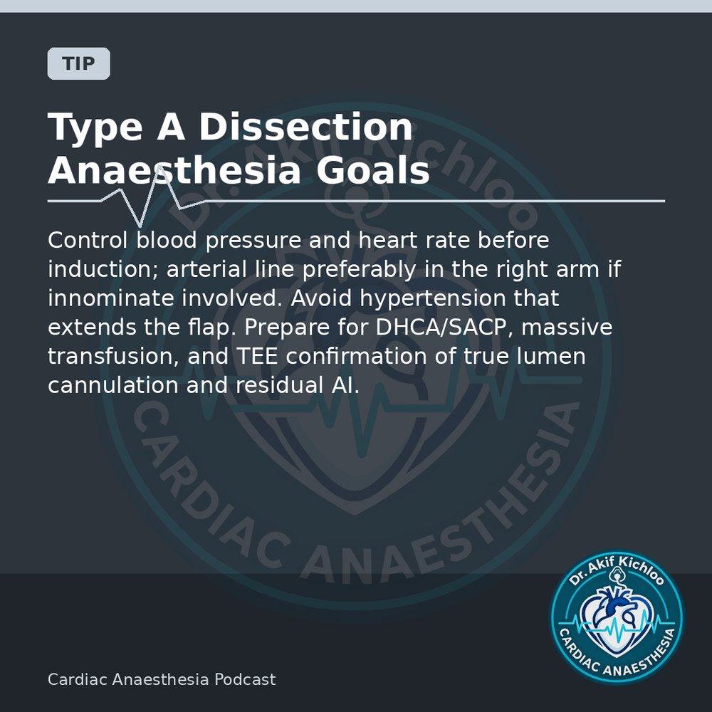akifkichloo's tweet photo. Cardiac Anaesthesia Podcast: 4 tips
1. ME mitral commissural view
2. Type A dissection anaesthesia goals
3. Off-pump CABG haemodynamic support
4. TAPVC intraoperative pearls
#CardiacAnaesthesia #CardiacAnaesthesiaPodcast #TEE #CardiacOR #MedEd https://t.co/cHtzGs7ve5