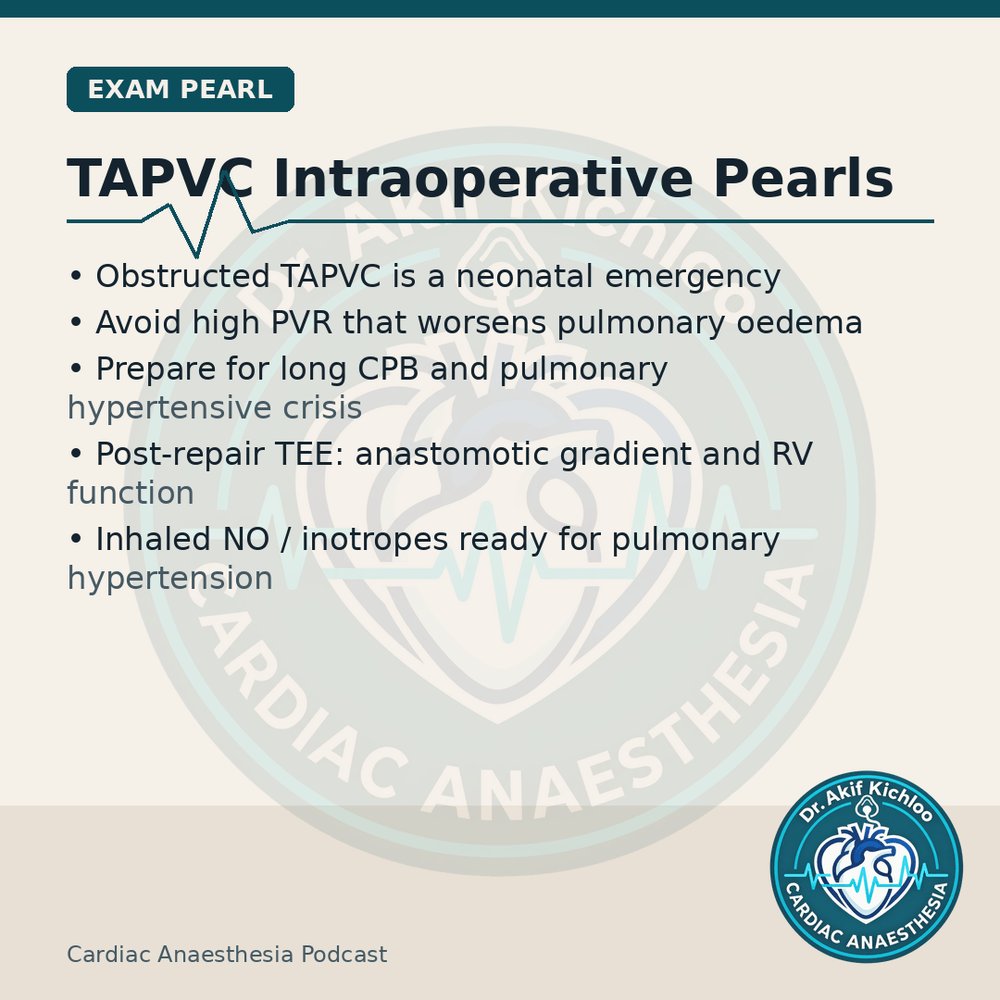 akifkichloo's tweet photo. Cardiac Anaesthesia Podcast: 4 tips
1. ME mitral commissural view
2. Type A dissection anaesthesia goals
3. Off-pump CABG haemodynamic support
4. TAPVC intraoperative pearls
#CardiacAnaesthesia #CardiacAnaesthesiaPodcast #TEE #CardiacOR #MedEd https://t.co/cHtzGs7ve5