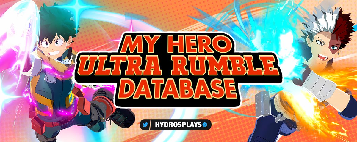 HydrosPlays's tweet photo. My Hero Ultra Rumble Database has been updated with the latest data and information! 
https://t.co/EtCVlc2t5x

マイヒーロー・ウルトラランブル・��ータベースが最新のデータと情報に更新されました！
https://t.co/xTOaqu8tYv

La base de données My Hero Ultra Rumble a été mise à jour avec les dernières données et informations ! 
https://t.co/C5jZW7dCky

¡La base de datos de My Hero Ultra Rumble ha sido actualizada con los últimos datos e información! 
https://t.co/Kse9iivMZP

Die My Hero Ultra Rumble-Datenbank wurde mit den neuesten Daten und Informationen aktualisiert! 
https://t.co/AqC5QPHTWr

Il database di My Hero Ultra Rumble è stato aggiornato con gli ultimi dati e informazioni!
https://t.co/fLjkUbvqM0

#ヒロアカUR #ヒロアカ #MHUR #MYHEROULTRARUMBLE
