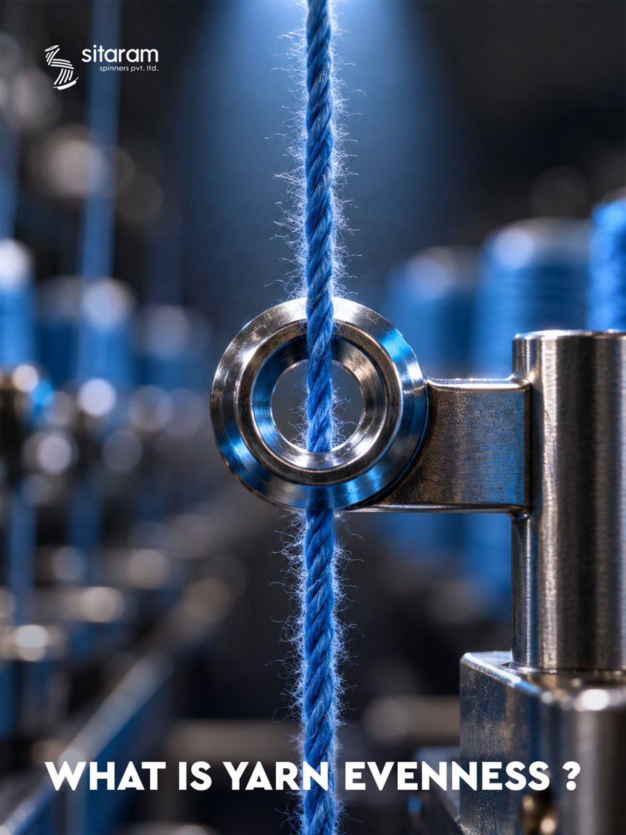 LtdSitaram's tweet photo. Same count. Different performance. 🧵
Uniform yarn means fewer breaks, fewer streaks and more reliable fabric, batch after batch.
Quality is a habit, not a check.
#SitaramSpinners #YarnQuality #Spinning #TextileIndustry #MadeInIndia https://t.co/DjSrVHhxw3