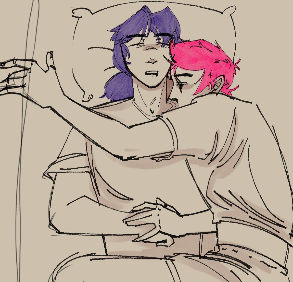 LolRatina12412's tweet photo. When compartes cama con tu compa 

Jejeje les dejo un dibujito que hice aburrido 
#chesfang #fang #chester #fanart #ship https://t.co/ez2Yr7LpYV