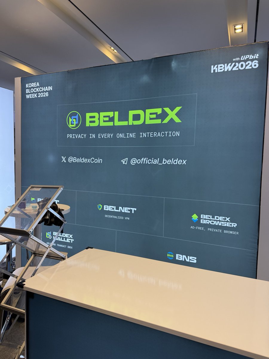 BeldexCoin's tweet photo. The Beldex team is on the ground @kbwofficial 2026.

Great conversations and plenty of energy across the Web3 community in Seoul.

More to come. 💚 https://t.co/e0uFNXMBTv