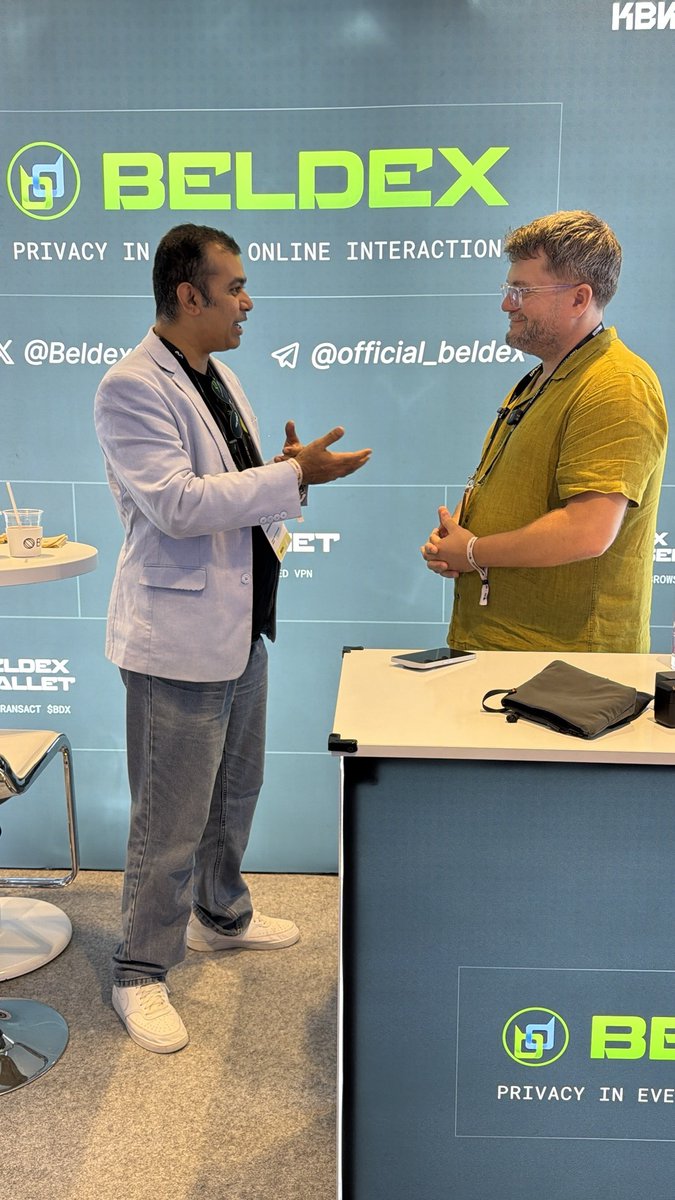 BeldexCoin's tweet photo. The Beldex team is on the ground @kbwofficial 2026.

Great conversations and plenty of energy across the Web3 community in Seoul.

More to come. 💚 https://t.co/e0uFNXMBTv