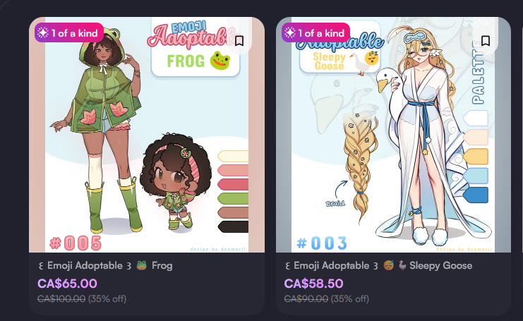 deamarii_'s tweet photo. Old adopts are 35% off on VGen! 

➡️ https://t.co/jNwjL3OfAf https://t.co/Z6bZn1rdif