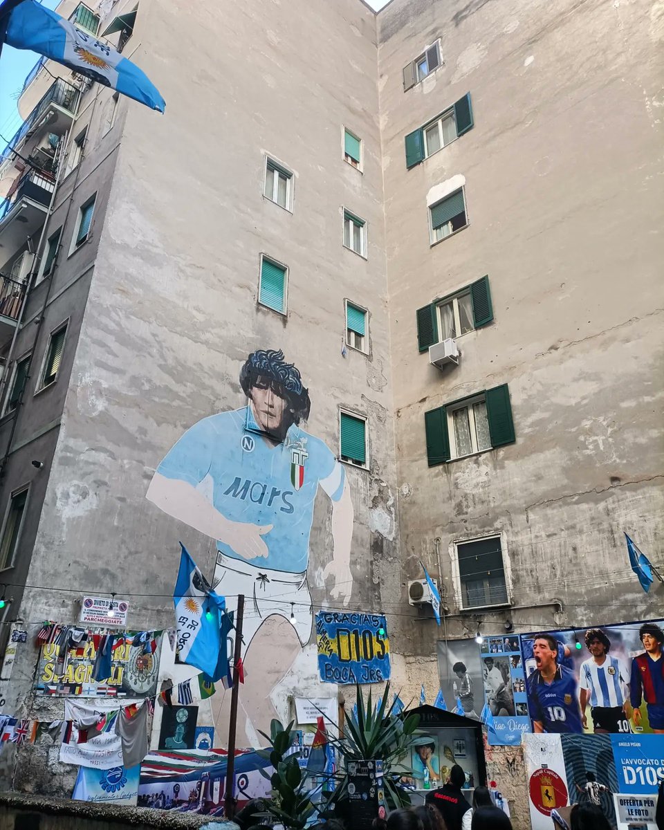 laun3r's tweet photo. Naples, Spanish Quarter, Maradona murals, and the city’s vibrant spirit. Sunday in Naples. https://t.co/jvQmuOZQKa