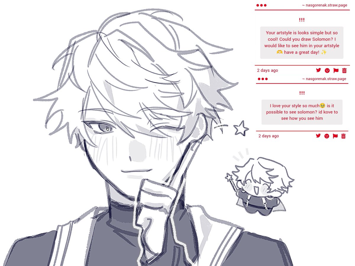 nasgortelorcplk's tweet photo. Drew 2 Solomons because 2 people asked for him https://t.co/r3TH4JDuPG