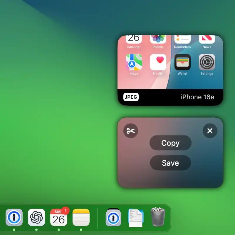 rocketsim_app's tweet photo. Simulator captures shouldn't send you to Finder every time.

RocketSim stacks screenshots and recordings in floating windows on the side, ready to copy, save, or drag where you need them. https://t.co/6UuMMmQrzl