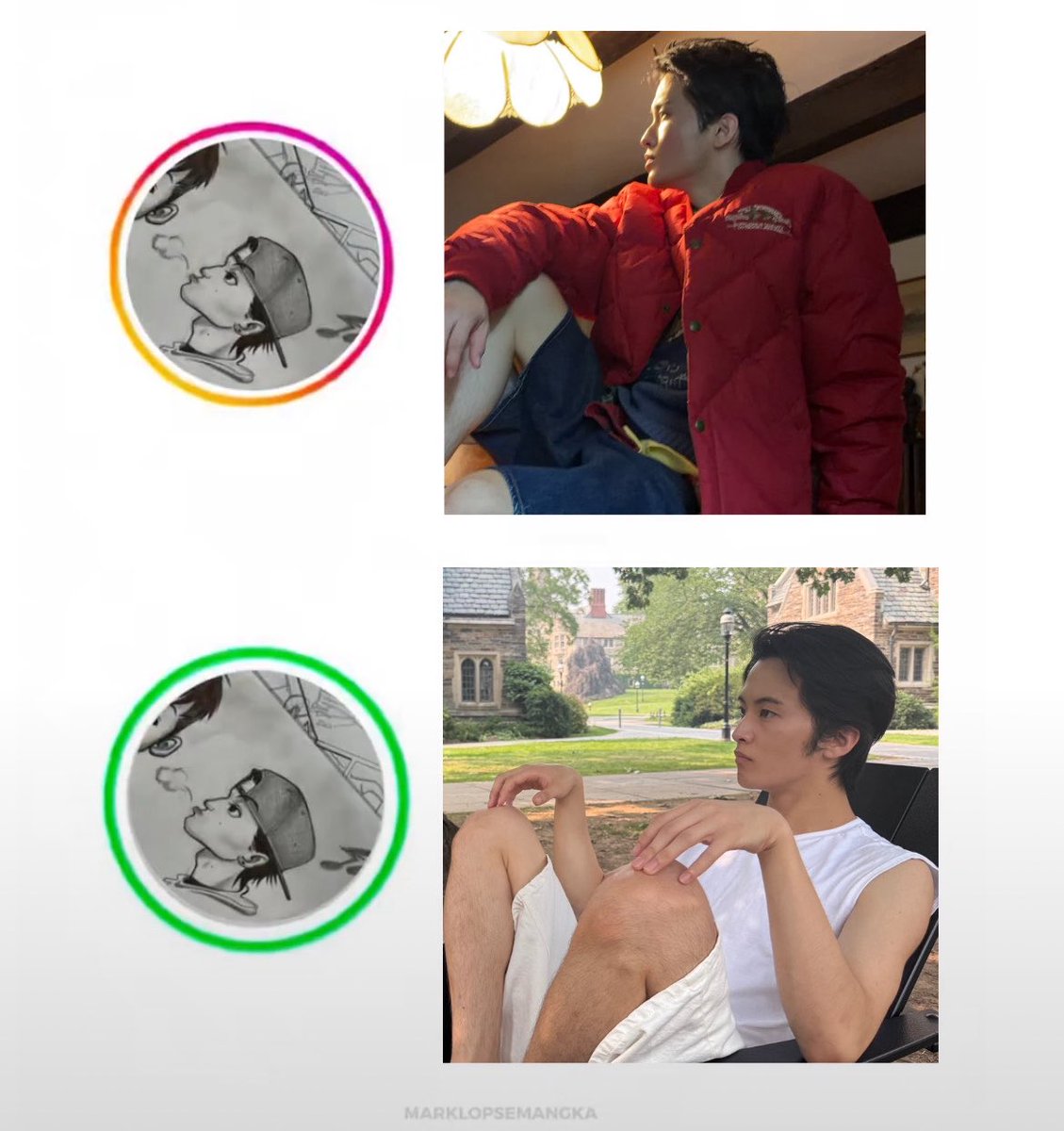 marklopsemangka's tweet photo. public vs close friend user onyourm__ark😭 https://t.co/cqsZushErT